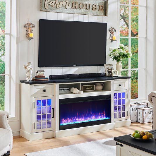 Is a TV stand with a fireplace a good idea?JXQTLIGNMU farmhouse fireplace TV stand